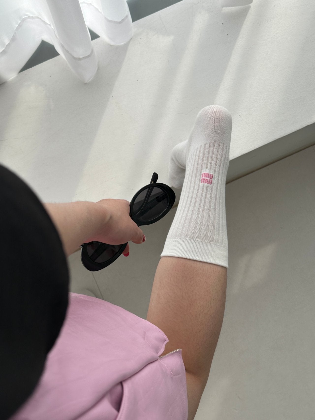 MIUMIU Style 3 Pairs Socks (Pack of 3)