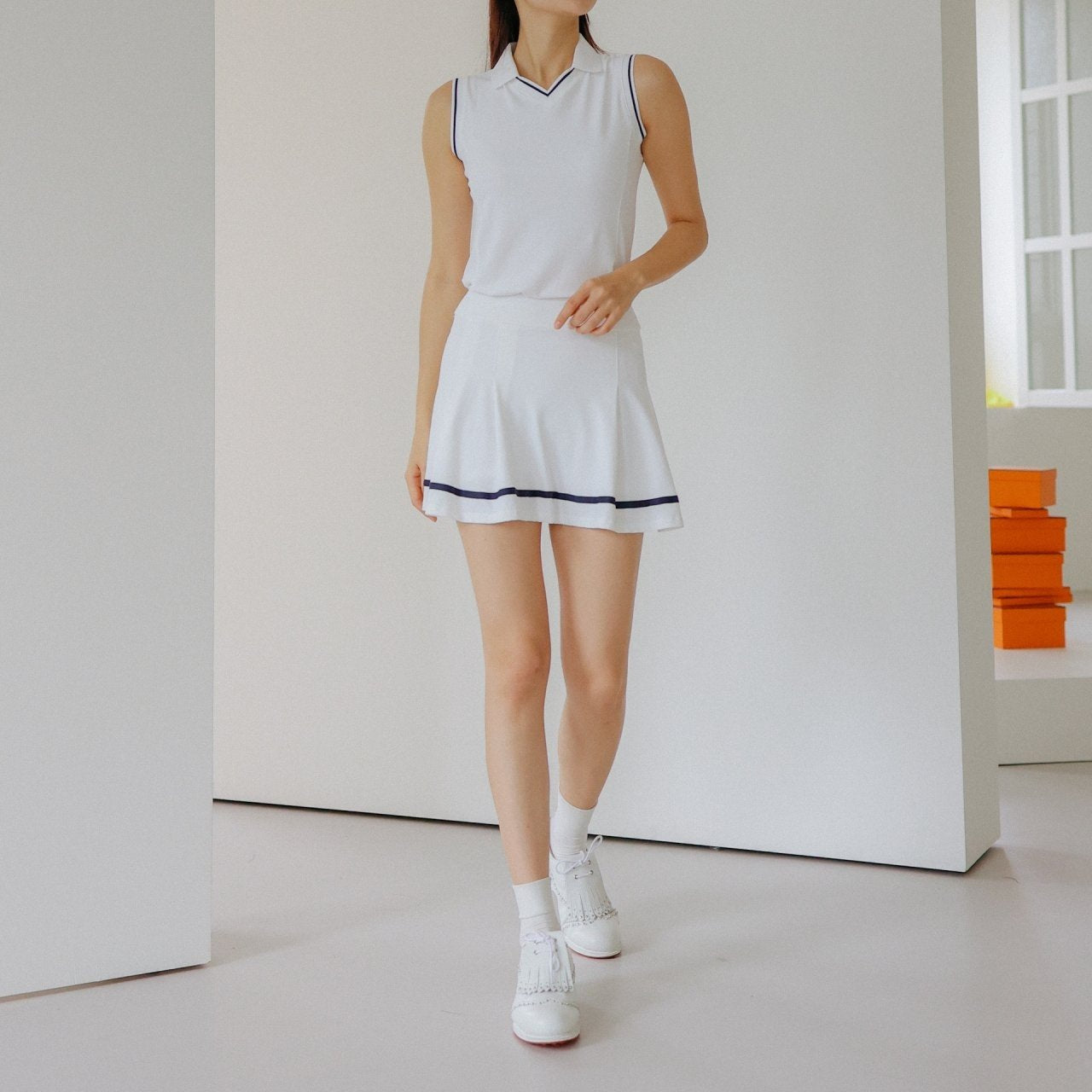 Sleeveless Tank Top and Skort (Skirt)