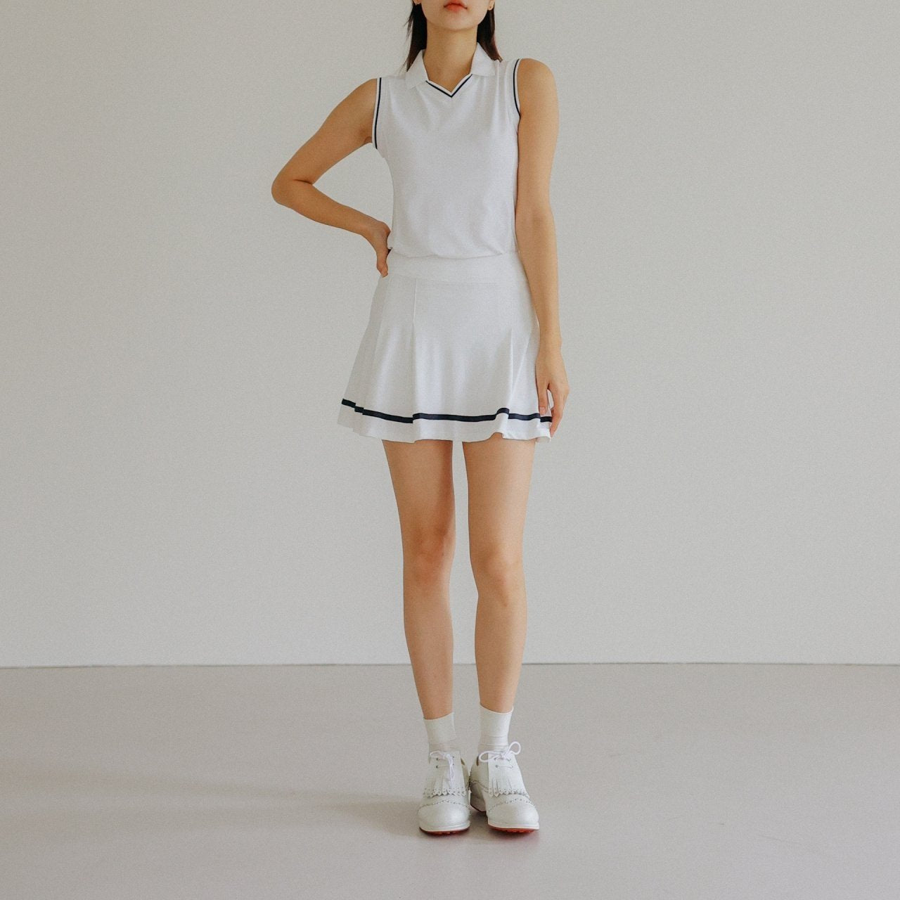 Sleeveless Tank Top and Skort (Skirt)