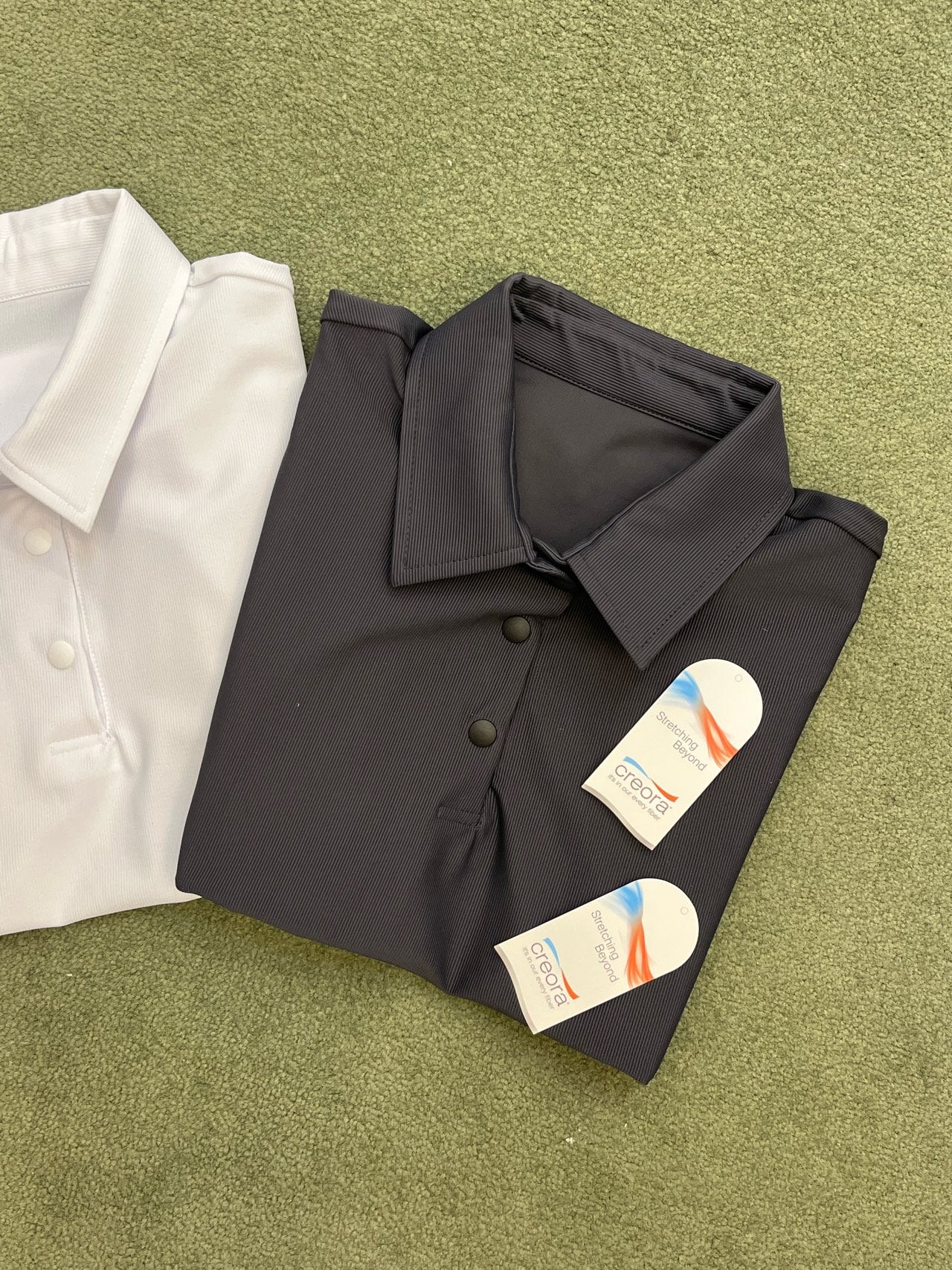 Ribbed Short Sleeve Polo Shirt