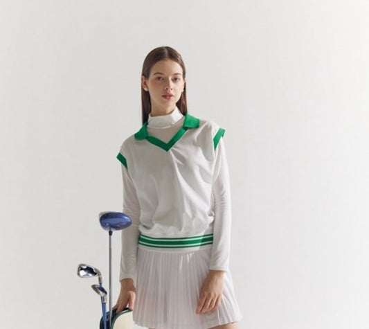 Ice Skin Fitted Turtle Neck Top